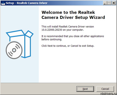 Realtek Camera drivers for Notebooks 10.0.22000.20230 WHQL