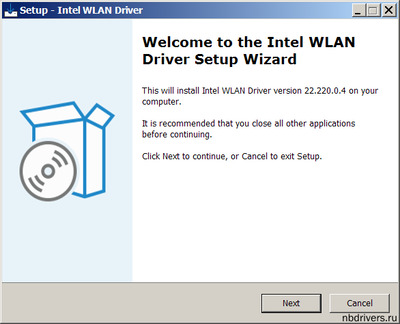 Intel Wireless Lan drivers version 22.220.0.4