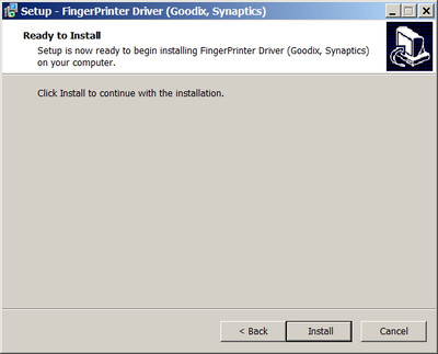 Synaptics / Lenovo Fingerprint Reader Drivers 6.0.56.1107