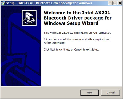 Intel / Lenovo Bluetooth Network Adapter drivers 23.20.0.3