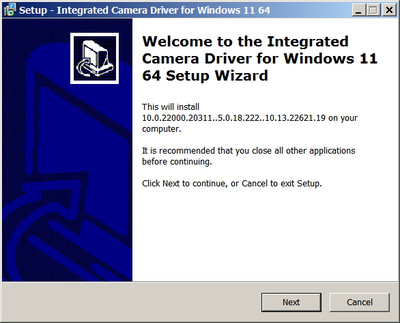Sunplus Integrated Camera driver version 5.0.18.222 WHQL