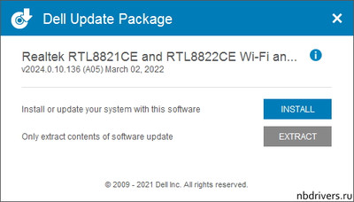 Realtek RTL8822BE Wireless Lan Adapter drivers 2024.0.10.136