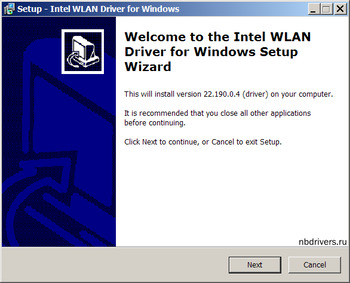 Intel WLAN Driver for Windwos 10