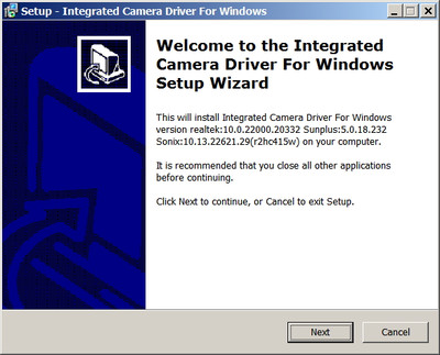 Sonix / Lenovo Integrated Camera drivers 10.13.22621.29