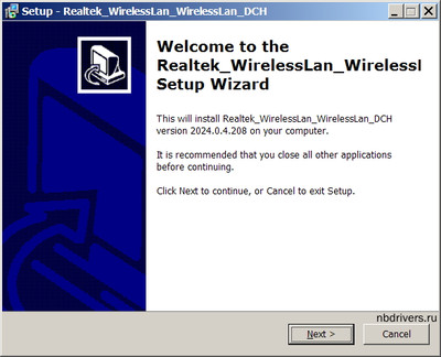 Realtek RTL8723BE / RTL8188EE Wi-Fi Adapter drivers 2024.0.4.208