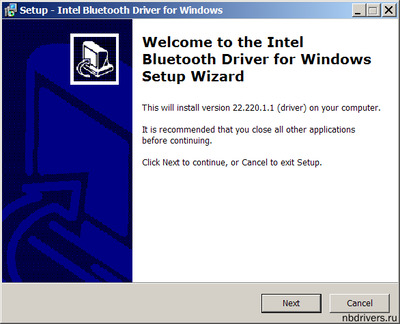 Intel Bluetooth Network Adapter drivers 22.220.1.1