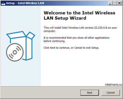 Intel Wireless Lan drivers version 22.230.0.8