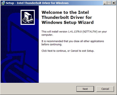 Intel Thunderbolt Controller drivers 1.41.1379.0