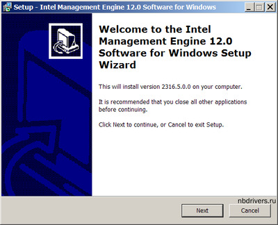 Intel Management Engine Interface (MEI) drivers 2316.5.0.0