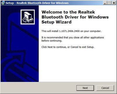 Realtek RTL8852AE Bluetooth Adapter drivers 1.1071.2406.2400