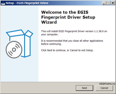 EGIS / ASUS Fingerprint Reader Drivers 1.1.38.0
