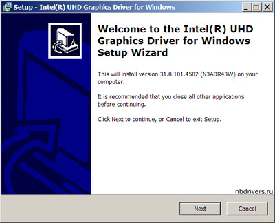 Intel UHD / Iris Xe Graphics drivers version 31.0.101.4502