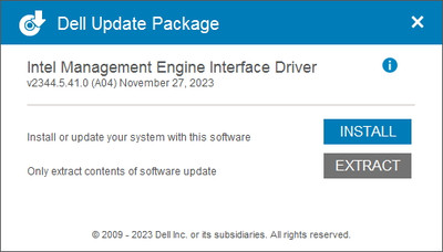 Intel Management Engine Interface (MEI) drivers 2344.5.41.0