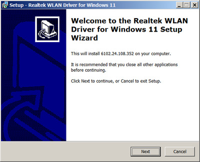 Realtek 8922AE-VP WiFi 7 PCI-E NIC drivers 6102.24.108.352