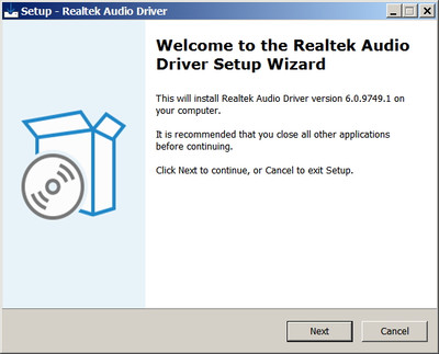Realtek High Definition Audio drivers 6.0.9749.1 WHQL