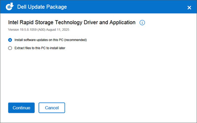 Intel RST VMD Controller drivers 19.5.8.1059