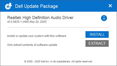 Realtek High Definition Audio drivers 6.0.9835.1 WHQL
