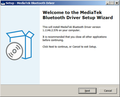 MediaTek MT7922 Bluetooth Adapter drivers 1.1146.2.576