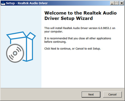 Realtek High Definition Audio drivers 6.0.9853.1 WHQL