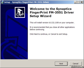 Synaptics Fingerprint Reader Driver