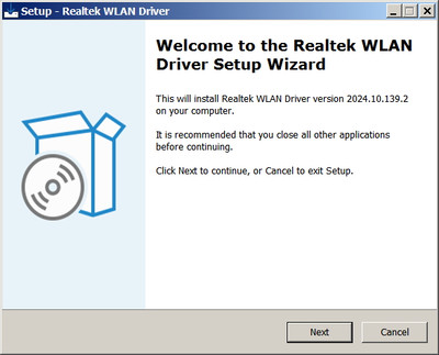 Realtek RTL8822BE Wireless Lan Adapter drivers 2024.10.139.2
