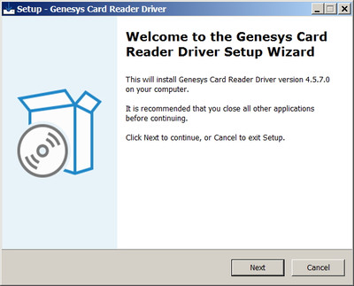 Genesys Logic USB3.0 Card Reader drivers 4.5.7.0