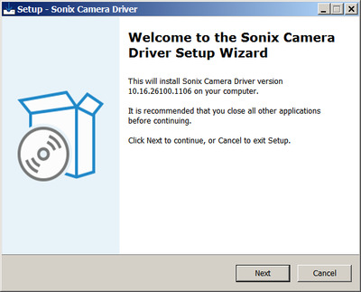 Sonix / Asus Integrated Camera driver 10.16.26100.1106 WHQL