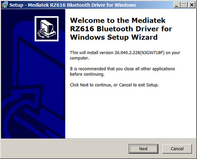 MediaTek MT7921 Bluetooth Adapter drivers 26.40.2.228