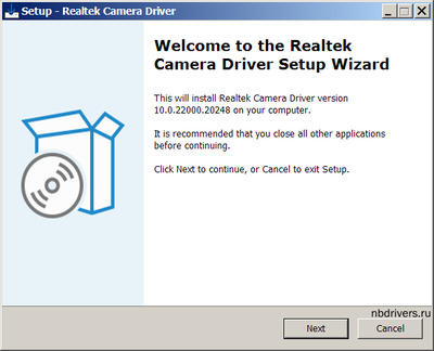 Realtek Camera drivers 10.0.22000.20248 WHQL