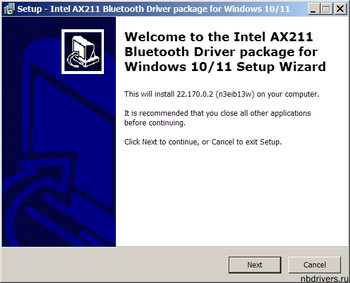 Intel AX211 Bluetooth Driver for Windows 10/11